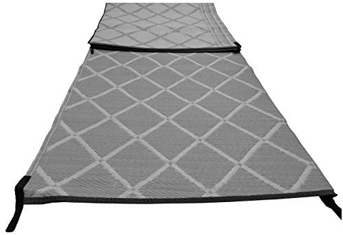 Crusader Paradise Groundsheet Awning Carpet 2.5m X 4.5m Padded Strong Woven - Grey