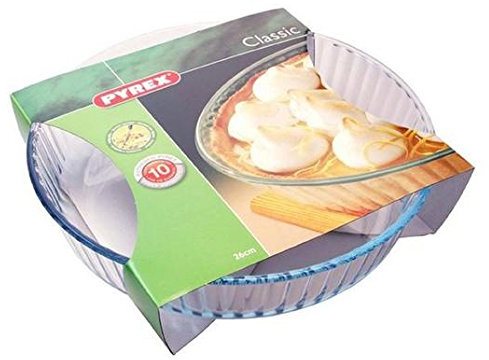 Pyrex Plat à tarte en verre, 26 cm