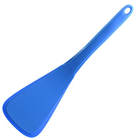 Kochblume Designwender | Premium-Silikon & BPA frei| Hitzebeständig | Spülmaschinenfest | 30cm | Farbe: blau