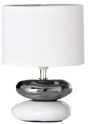 dcasa - Lámpara para mesita de noche oriental blanca de cerámica para dormitorio Fantasy