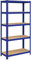SONGMICS Schwerlastregal, Lagerregal, Kellerregal, 40 x 90 x 180 cm, bis 875 kg belastbar, 5 verstellbare Ablagen, Regal aus Metall, Steckregal, Werkstattregal, Keller, Garage, blau GLR40Q