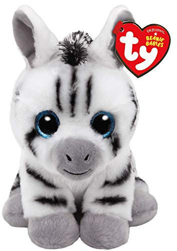 TY Stripes 41198 Zebra mit Glitzeraugen, Weiß/schwarz
