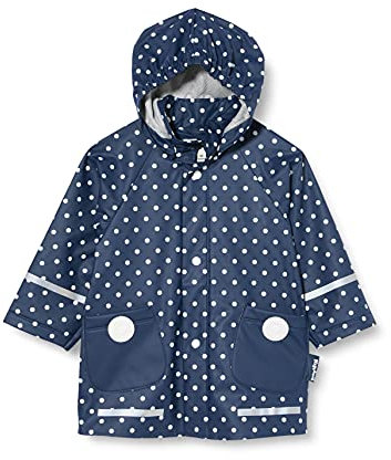 Playshoes Giacca da pioggia, Abbigliamento antipioggia antivento e impermeabile Unisex - Bambini e ragazzi, punti marini, 98
