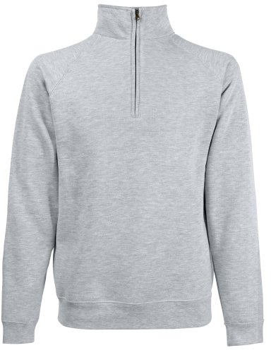 Fruit of the Loom Mens Zip Neck Sweatshirt
