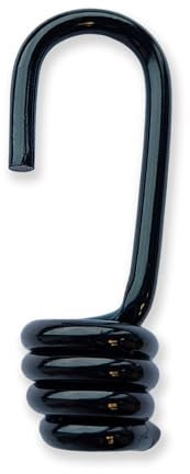 Dreamprint - Set da 50 Ganci a Spirale ø 8 mm Neri - Ideali per Rimorchi, Camion, Barche, Motocicli, Biciclette - Pratico Kit per Corde Espansori, Elastici, Coperture e Altro