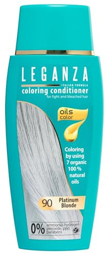 Leganza Färbender Conditioner Farbe 90 Platinblond Mit 7 Natürlichen Ölen Ammoniak und Paraben frei