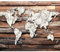 murando Fototapete Weltkarte 350x256 cm Vlies Tapeten Wandtapete XXL Moderne Wanddeko Design Wand Dekoration Wohnzimmer Schlafzimmer Büro Flur Holz Bretter k-A-0028-a-b