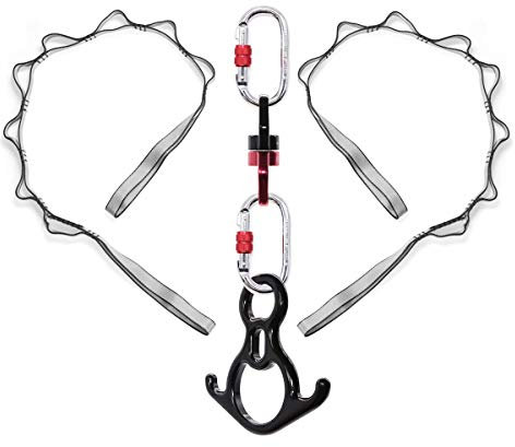 DASKING Aerial Silk Dance Hardware kit for Acrobatic Flying Dance Rescue 8 & Swivel & Carabiners
