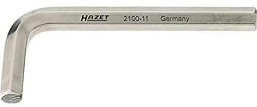 HAZET Winkelschraubendreher 2100-04, Schlüsselweite: 4 mm | Oberfläche: vernickelt, Abtrieb: Innen Sechskant Profil | besonders geeignet für schwer zugängliche Verschraubungen