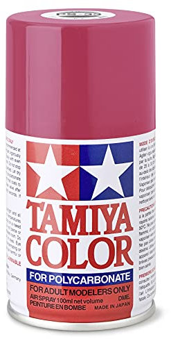 Tamiya 86033 PS-33 Cherry Red Polycarbonate 100 ml - Spray Paint for Plastic and RC Model Making, Model Making and Craft Accessories, Spray Paints for Model Making