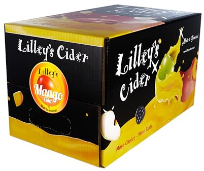 Lilley’s Cider Mango Bag in Box, 4.0% ABV. Still Sweet Tropical Fruit Blend of Mango and Crisp Apple Cider, Gluten Free & Vegan Friendly. Perfect for Gatherings & Personal Enjoyment (10 Litre)