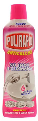 Pulirapid Antikalk, auf Edelstahl und Keramik, mit Essig natur, 500 ml, 1 Stück
