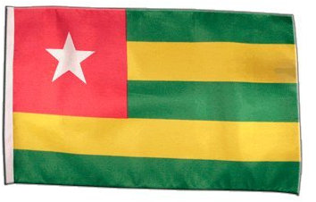 Fahne Flagge Togo 30 x45 cm