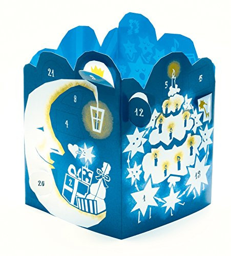 Heller Stern in dunkler Nacht: Adventskalender mit transparenten Motiven