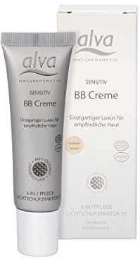 alva® Naturkosmetik - Sensitiv BB Creme - Medium Brown - 1er Pack 30 ml