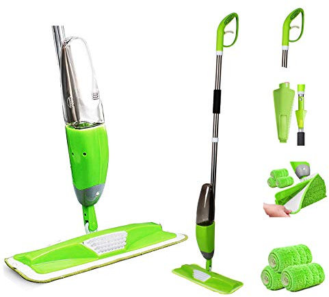 Multi Bargains Offer : Trigger spray Water Spraying mop Microfibre Flat Spray