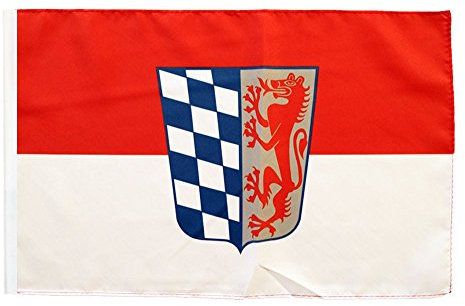 Flaggenfritze Flagge/Fahne Deutschland Niederbayern + gratis Sticker