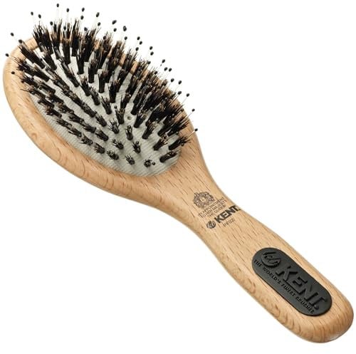 Kent Natural Shine Haarbürste, Stachelschweinborsten, S