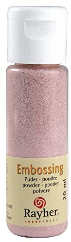RAYHER HOBBY RAYHER 28000258, Embossing-Puder, 20 ml Flasche, deckend, rose