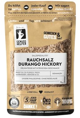 Bremer Gewürzhandel Rauchsalz Durango Hickory, Salz mit Raucharoma, geräuchert über Walnussholz, 100g