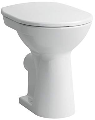 Laufen Stand-Tiefspül-WC erhöht auf 450 mm in pergamon, mit pflegeleichter Nanobeschichtung