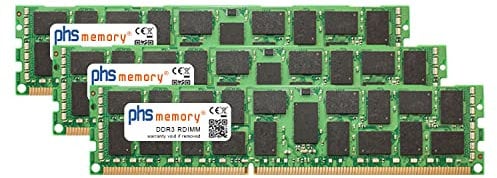 PHS-memory 48GB (3x16GB) Kit RAM Speicher kompatibel mit Dell PowerEdge T410 DDR3 RDIMM 1333MHz PC3-10600R