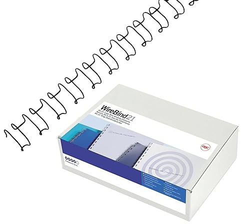 GBC MultiBind Binding Wires, 12 mm, 100 Sheet Capacity, A4, Silver, Pack of 100, IB161230