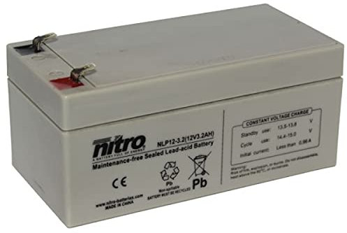 Akku kompatibel SB3.4-12 SSB 12V 3,3Ah AGM Blei Accu Batterie wartungsfrei