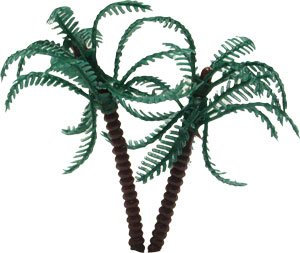 Bag of 12 ~ Palm Tree Picks ~ Cake / Cupcake Topper