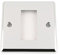 Polished Chrome - Classic Plate - Modular Data Grid Faceplate - Cut Hole 25 x 50 mm