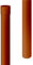 INEFA Fallrohr Kunststoff 200cm DN75 / 75mm, Braun, Dachrinnenzubehör, einfache Steckmontage, Made in Germany