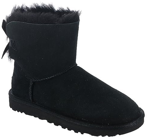 UGG Mini Bailey Bow Ii, Stivali Classici Donna, Nero, 36 EU