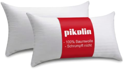 PIKOLIN Pack 2 Fundas Almohada Algodón Cutí 75x40cm Transpirable
