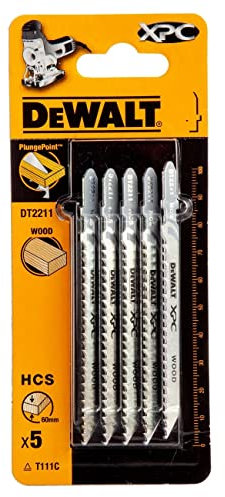 DeWalt DT2211QZ Lames de scie sauteuse pour bois Bimétal XPC T111C (Lot de 5) (Import Grande Bretagne)
