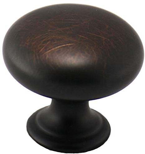 Cosmas 10 Pack 4950ORB Oil Rubbed Bronze Mushroom Knob 1-1/4 Inch Diameter | Round Mushroom Design | Kitchen, Bathroom & Dresser Hardware