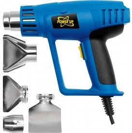 POWER_UP 79329-2000 W pistola ad aria calda con accessori, accensione/