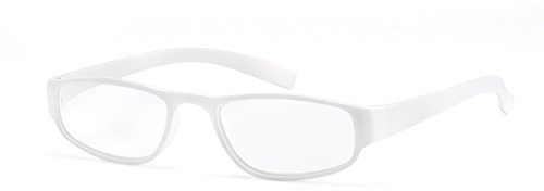 FILTRAL Extrem leichte Lesebrille in der Trendfarbe Weiß/Moderne eckige Lesehilfe für Damen & Herren / +2,50 dpt F4524183