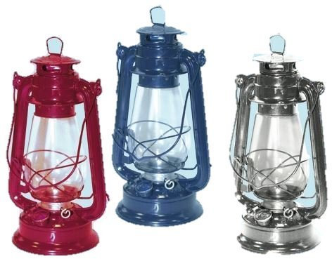 Lanterne a petrolio cm. 30 - Colori Assortiti