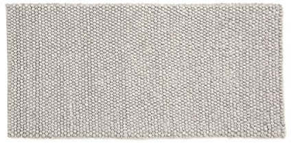 HAY Peas Teppich aus Wolle in der Farbe Soft Grey, Größe: 80 x 140 cm, 501181