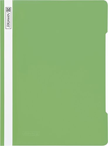 Baier & Schneider Brunnen 102010953 Schnellhefter (A4, aus PP, glasklares Deckblatt) hellgrün