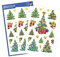 AVERY Zweckform 24 Aufkleber Weihnachten Weihnachtsbäume Motive (Made in Germany, Weihnachtssticker Papier, selbstklebende Weihnachtsdeko Karten, Geschenke, Tüten) 3 Bogen/je 10 Sticker, 52401