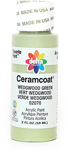 Plaid Delta Ceramcoat Acrylic Paint 2oz-Wedgewood Green - Opaque