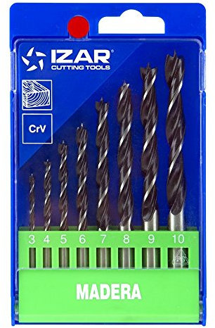 Izar 1438 - Juego broca madera 1438 estuche plastico (8u)