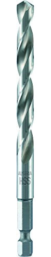 alpen 95200300100 DIN338RN 1/4 Sechskantaufnahme Bohrer ø 3.0 mm HSS Super Spiralbohrer, ¼“ Sechskant-Schaft, ähnlich DIN 338 RN, ∅ 3 mm, L1 74 mm, L2 33 mm, silber