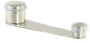 EVI herrajes i-152-t – Türstopper, RETAINER, Finish matt Inox (Edelstahl) transparent Gummi