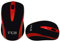 Inca IWM-221RSK Souris Optique sans Fil Noir Rouge 10 m