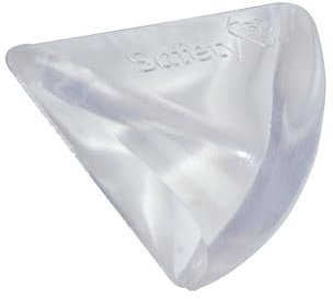 Safety 1st Soft-Kantenschutz und Eckenschutz, Stoßschutz für Tisch und Möbel Ecken, Kindersicherung für Baby und Kinder, sinnvoll bereits ab der Geburt, Transparent (4 Stück)