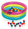 Intex Children's Inflatable Swimming Pool, Ø 86 cm, Height 25 cm, Indoor and Outdoor Use, with 50 Coloured Balls, for Water or as a Ball Pool, Includes Repair Patch, +1 Year (48674)