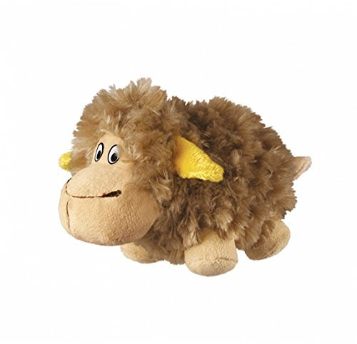 KONG - Cruncheez Barnyard Sheep - Soft, Cuddly Plush Dog Toy with Stimulating Crunch - Large
