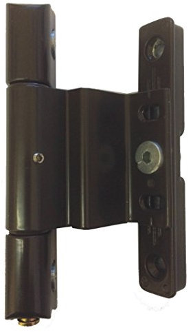 Gardinia 3D Euro Rebate Door Hinge Brown 22mm x 9-13mm Adjustable Hinge